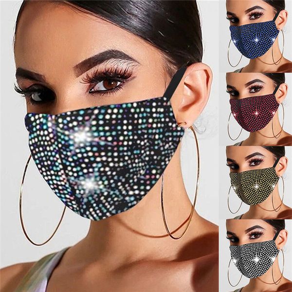 

rhinestone masquerade masks washable bling face mask for women girls sparkly decorative party masks christmas fashion design