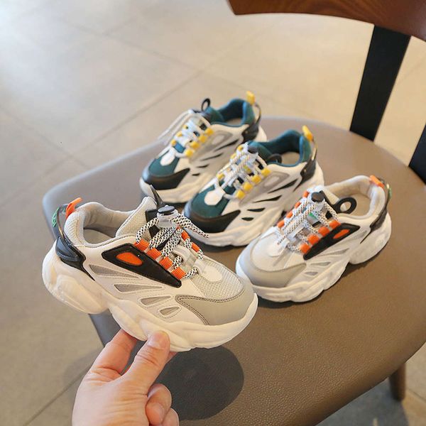 

girls' sports 2021 new children's father boys' breathable casual spring and autumn single sho, Black