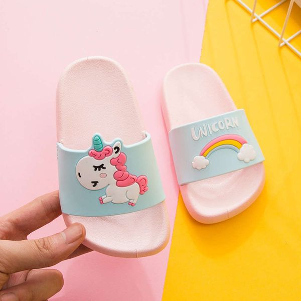 

sandals 2019 children's new cute cartoon pony princs girls' boys' parent child slippers antiskid, Black;red
