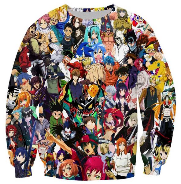 

my hero academia long sleeve tees anime pullover 3d print hoodie chic sweatshirt haging out coats outerwear new design mens jumpers, Black