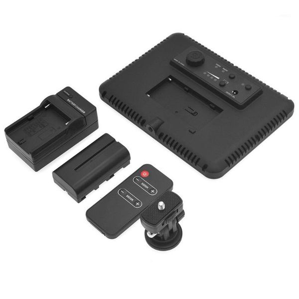 

vld-p116 led slim lcd bi-color dimmable studio video light battery + charger led pgraphy light set1