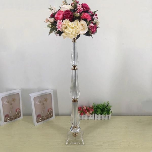 

new design vases 78 cm/ 30.7" tall acrylic table vase wedding centerpiece event party decorative flower rack for home decoration1