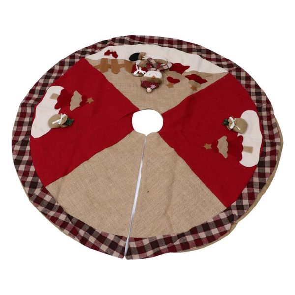 

1pc nice pretty good tree skirt cover xmas tree skirt xmas apron for gift home