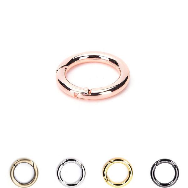 

new 1pc 28mm silver/gold plated alloy carabiner hook snap hook connector qylmta