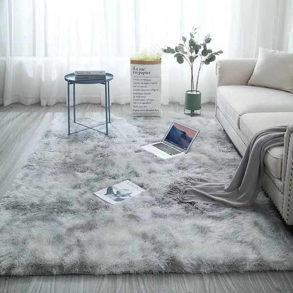 

carpet floor mats tie-dye printing gradient color silk wool pv velvet living room study bedside bedroom carpet can be customized