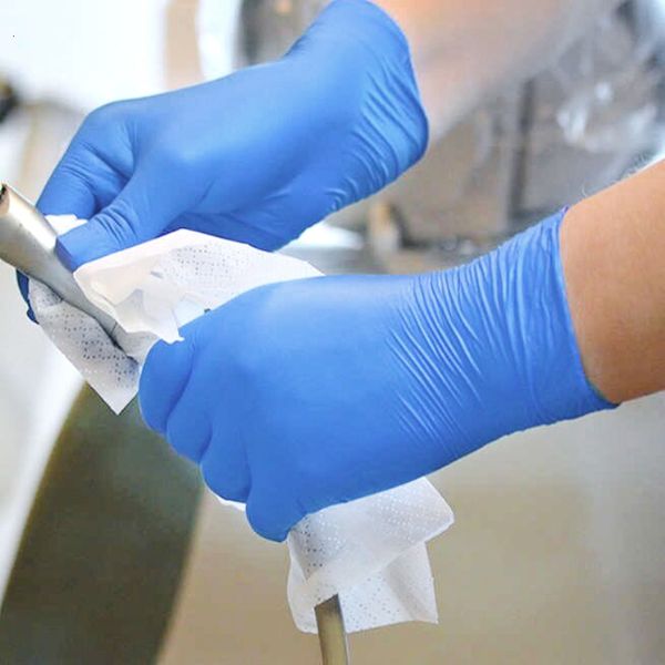 

disposable waterproof gloves nitrile latex rubber gloves 100pcs latex for home food laboratory cleaning rubber gloves s/m/l/xl y200421