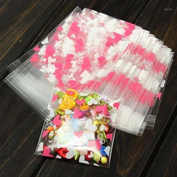 

baking & pastry tools 100pcs self adhesive cookie candy package gifts bag party birthday wedding wrapping bags fondant cake decorating tools