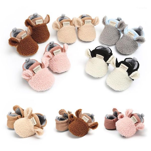 

newborn baby boy girl crawling shoes soft lamb slippers prewalker trainers first walkers baby shoes 0-18m1