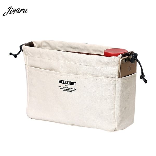 

jiyaru new women cosmetic bag makeup bag insert female travel organizer for cosmetics organizer canvas storage handbag t200602