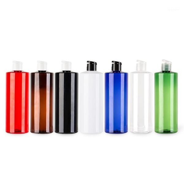 

storage bottles & jars 500ml large size plastic shampoo bottle with flip cap 500cc cosmetic container pet material high capacity diy bot