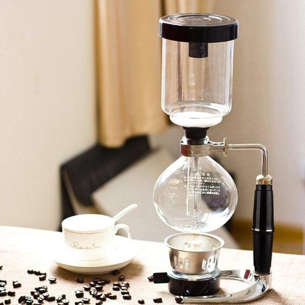 

coffee roasters 3cups siphon maker japanese style kettle pot set vacuum hand machine heat-resistant household
