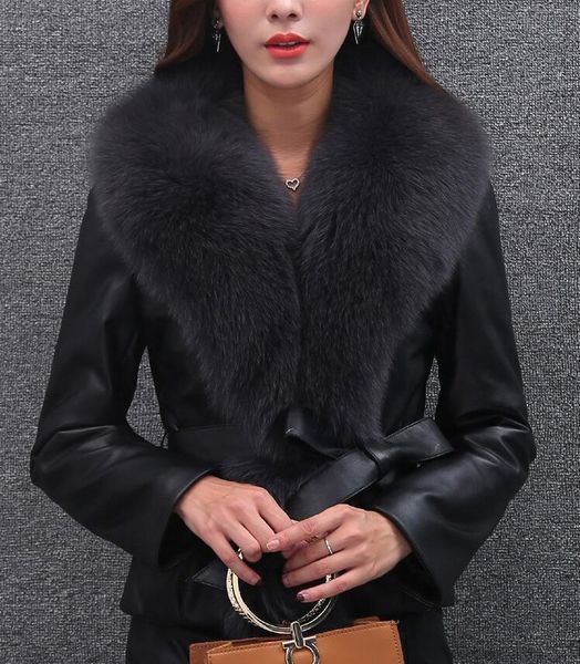 

european and american fashion super texture imitation mink fur hooded fur ladies jacket long sleeve imitation fur jacket mid-length, Black