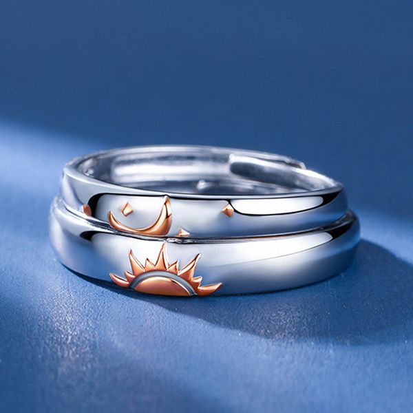 

fashion tonglin s925 sterling silver couples ring men and women miss couple rings special-interest design birthday gift for girlfriend fashi