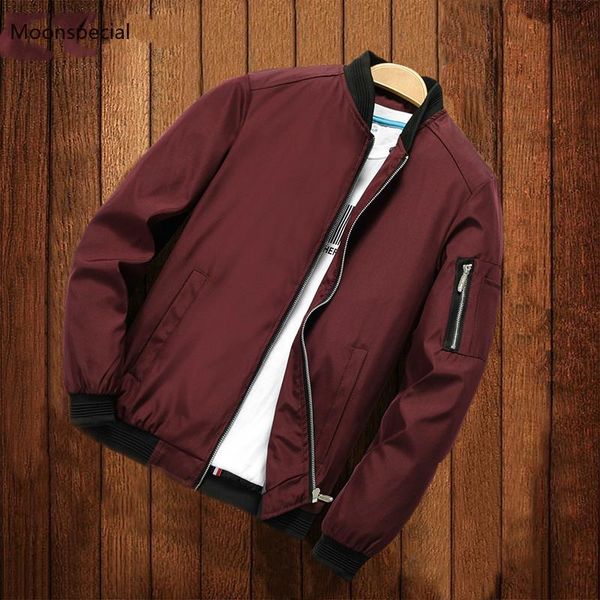 

men's jackets 2021 spring autumn casual coats bomber jacket slim fashion male outwear mens brand clothing 6xl, Black;brown