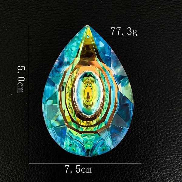 Ab color crystallier Crystal Lighting Drops Pendants Prisms Стекло висячие кристаллы Prisms детали Suncatcher Home свадебный декор H jllqbi