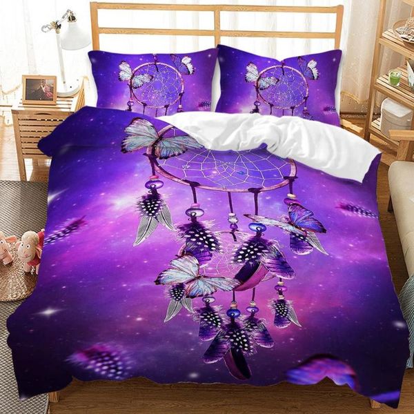 

boho dream catcher duvet cover 3pcs quilt cover bedding set  king comforter single double bedclothes girls bedroom