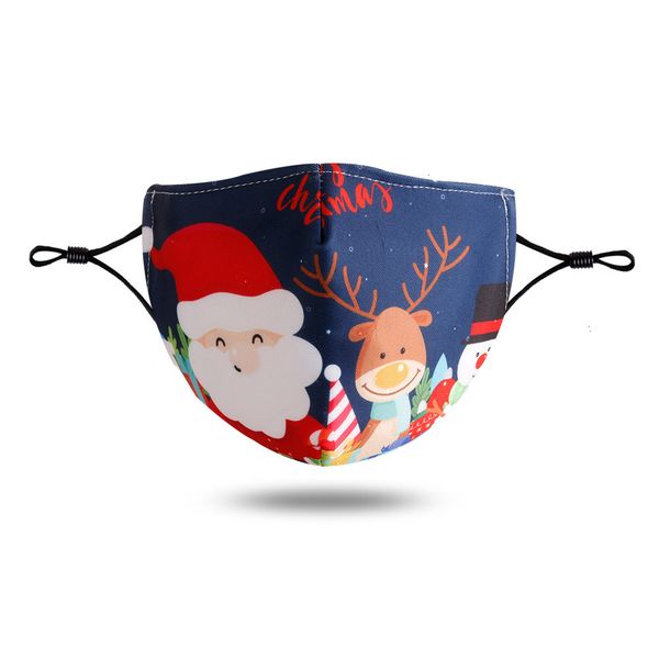

cartoon 2020 christmas face fashion masks washable printed santa beard pm2.5 dust haze maskkhfg