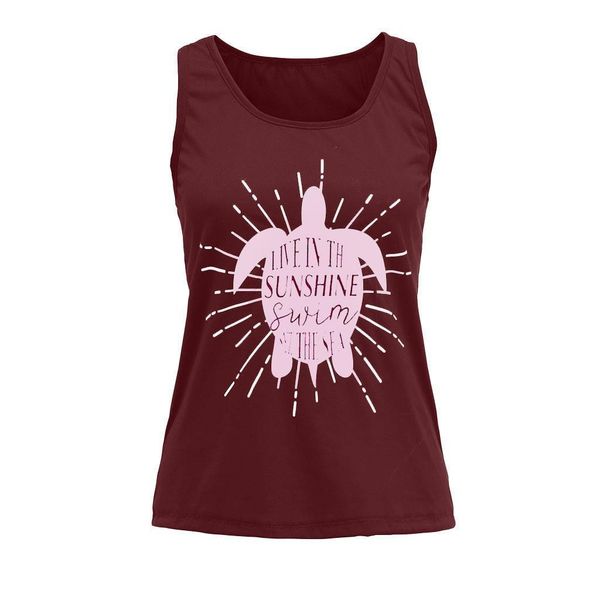 

home&nest t-shirts new 2020 summer womens o-neck sea turtle cartoon print sleeveless t-shirt casual ladies slim tees s-3xl, White