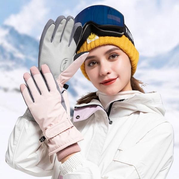 

extra thick men's and women's wittens ski gloves snowboard winter sports warm waterproof windproof skiing