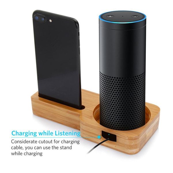 

4fds2awlcnmch8saeco friendly 2 in 1 bammboo speaker wooden mobile phone holder and dot echo plusvfd