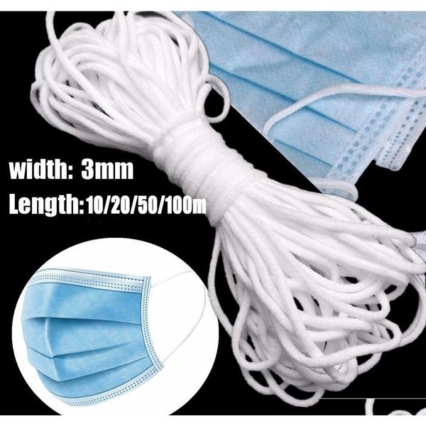 

m round elastic band cord ear hanging sewing crafts diy material mask rubber band accessories str qylyve garden2010