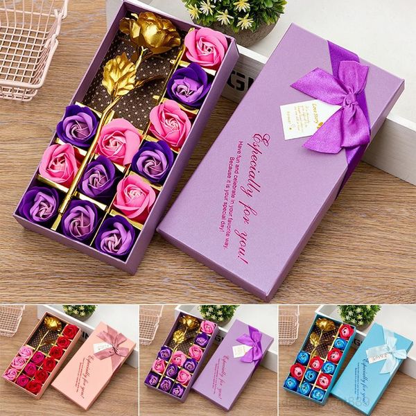 

soap flower with box love romantic valentine's day fragrant artificial rose decoration gift girlfriend anniversary