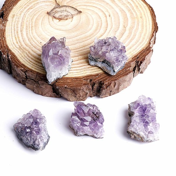 

small pieces amethyst cluster electroplate natural amethysts clusters rough stone bare stones material amethystine new arrival 4 98ys l1
