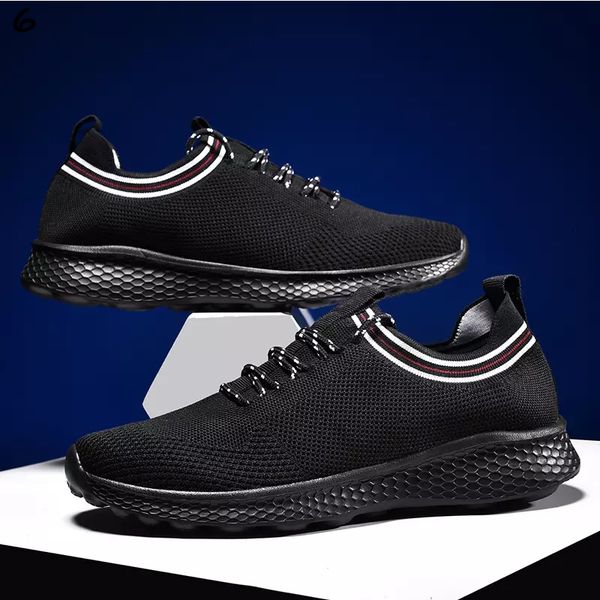

with socks new black men casual shoes mens trainers outdoor sports sneakers breathable jogging running shoes size eur39-45 36, White;red