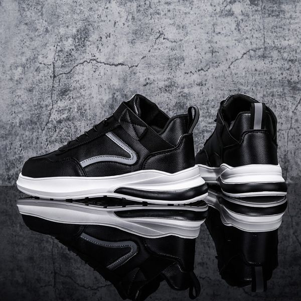 

fall / winter 2020 new trend versatile casual sports men's breathable lazy shoes c1212, Black;white