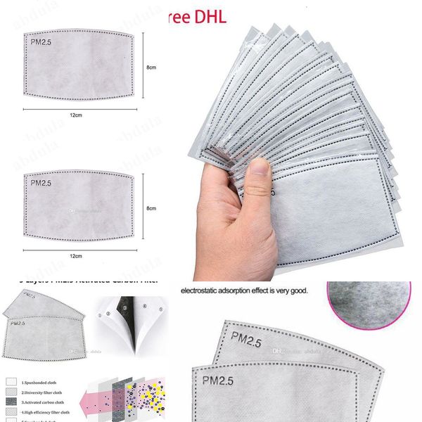 

designer filter for mouth 200factory moq mask pm2.5 mask replaceable filter pad 5 layers filter for 4fpv 2n4r1