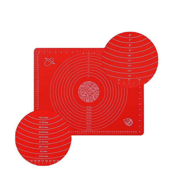 

высококачественные силиконовые выставки с циферблатом 50 * 40 см, несемянные тестосовые коврики тесто для печенья для помадки глины выпекать