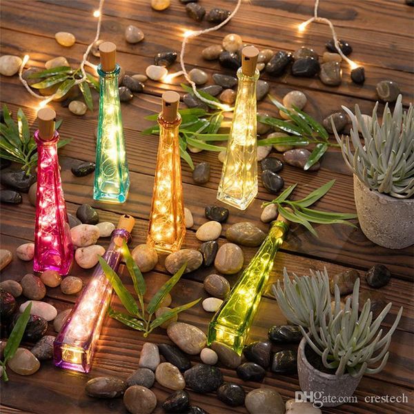 

cork 1m 10led shaped 2m 20led bottle lamp ser light glass wine led copper wire string lights for xmas party wedding 5acl