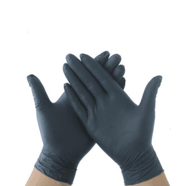 

factoryjdsb100pcs/lot disposable nitrile household latex garden gloves home cleaning rubber proof mitten blue rose