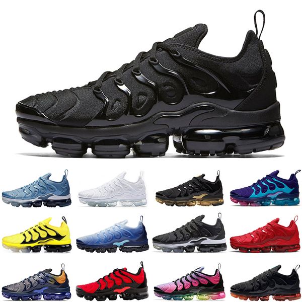 

tn plus neon men women running shoes triple black be true cool grey rainbow athletic mens womens trainers sports sneakers runners