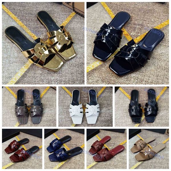 

2021 spring summer h shoes fashion flat heel sandals word cool slippers casual shoes streetwear ladies flat slippers 35-41, Black;red