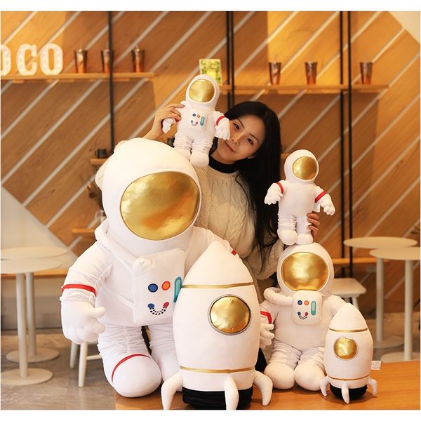 

plush astronaut and spaceship toy stuffed soft science fiction type soft doll kids toys creative toys children birthday gift wmtype