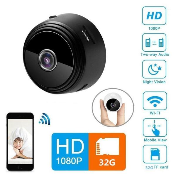 

eastvita a9 mini wifi 1080p camera phone remote surveillance home security wireless ip night vision camera1