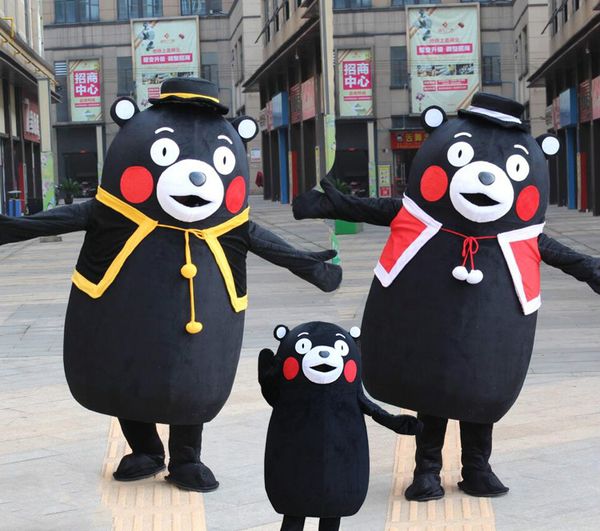 

mascot costumes size japan kumamon bear mascot costume animal bear cartoon holiday fancy dress halloween christmas birthday party, Red;yellow
