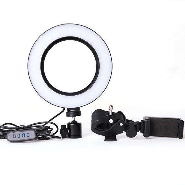 

desktripod mount+16 cm usb led ring light curved diffuse ring light vlogging selfie pgraphy video lights phone clamp