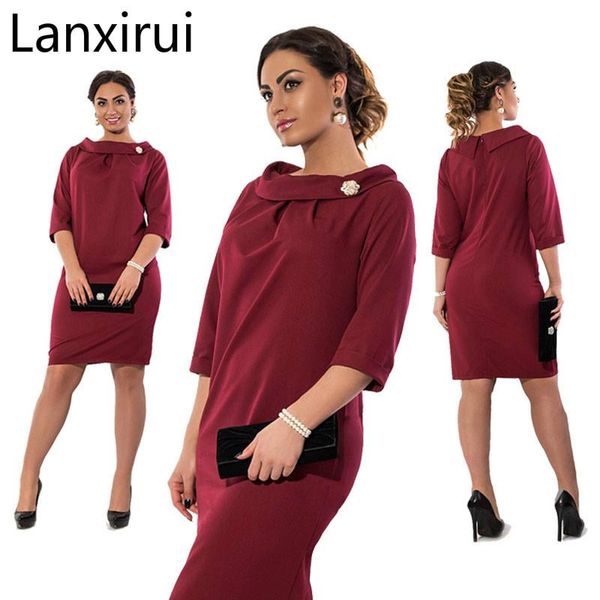 

casual dresses 6xl plus size women spring autumn dress office work pencil midi slim vestidos fashion party elegant sexy, Black;gray