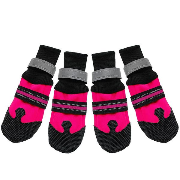 

4pcs waterproof winter pet dog shoes anti-slip snow pet boots paw protector warm reflective for medium large dogs labrad jlleaz