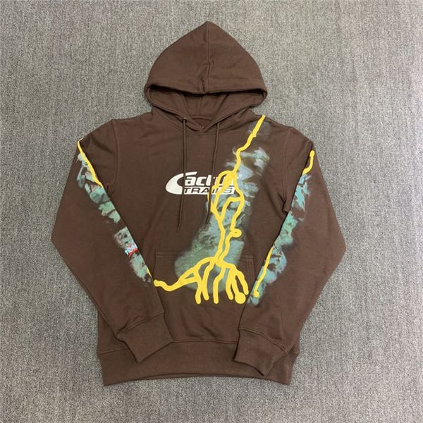 

2021 new foaming printing travis scott trails hoodie women men cactus jack pullover hooded 4uw9, Black