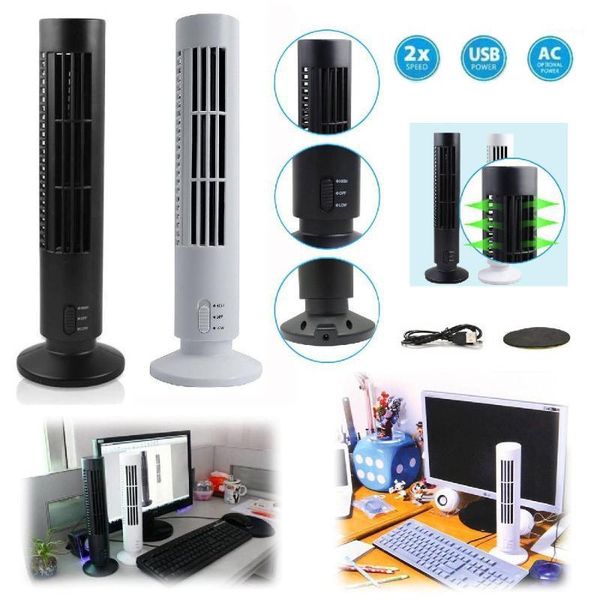 

gadgets portable usb vertical bladeless fan, mini air condition fan desk cooling tower for home/office1