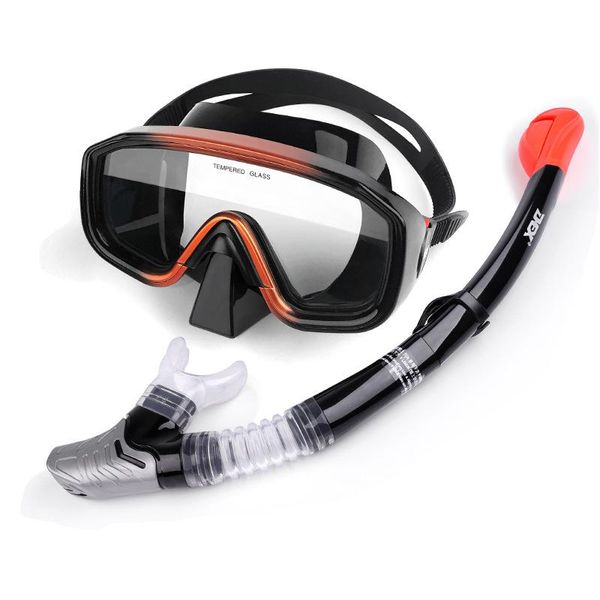 

diving mask diving goggles glasses professional scuba snorkels snorkeling goggles anti fog swimming easy breath tube set