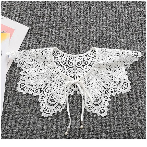 

women lace fake collar doll collar detachable shirt collar false blouse women clothes accessories qylhnj, Blue;red