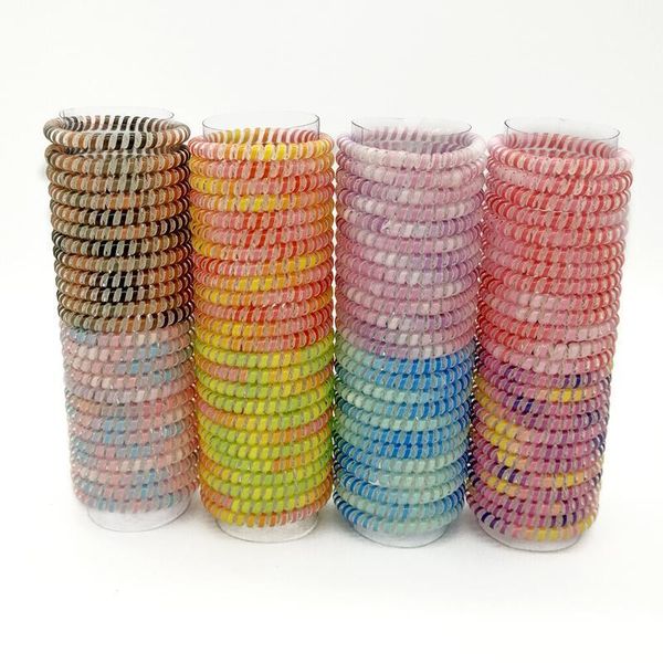 

size 5 cm colorful hairband rubber rope tie telephone wire line gum hair ring headband for women girl q bbyhyb