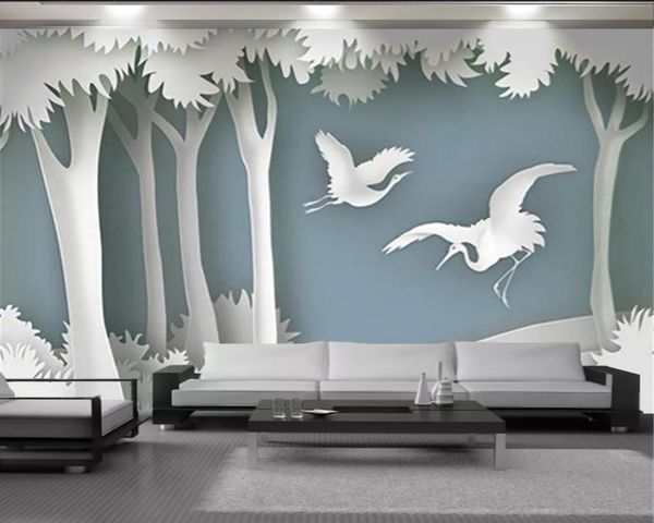 

wallpaper paper cartoon simple forest 3d wallpaper living room bedroom wallcovering hd wall papers home decor