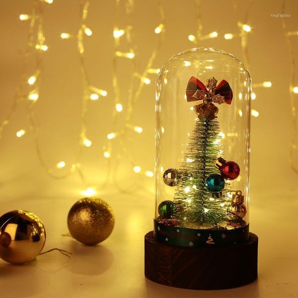 

christmas decorations artificial tree creative music box glass gift beautiful1
