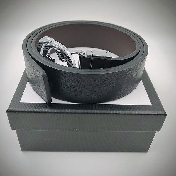 

2021 new fashion designer belt for mens stylish belt casual man business letters smooth buckle belt luxury belts width 3.4cm 100-125cm, Black;brown