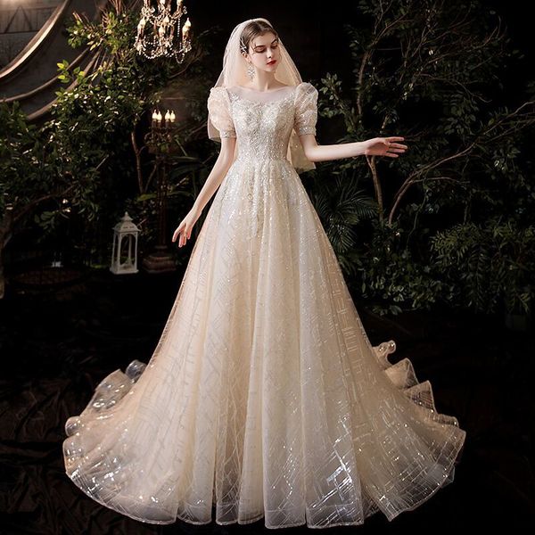 

2021 new long sleeve dress, wedding dress. awtr, Blue;red